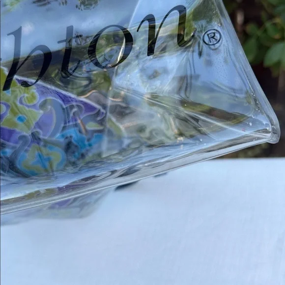 BRIGHTON SUMMER HEART Clear Plastic Navy Leather Straps Tote Purse.💙 - Picture 13 of 17